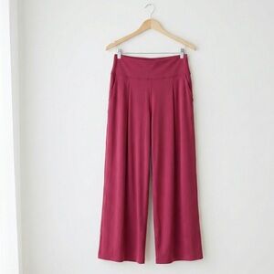 NWT•Lululemon Align Palazzo Pant Size 14 Deep Berry Wide Leg High Rise Pocket